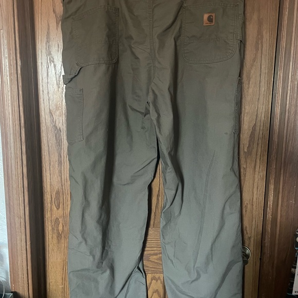 Carhartt Men's Dark Khaki Cargo Pants Size 46x32 100135 - Picture 3 of 6